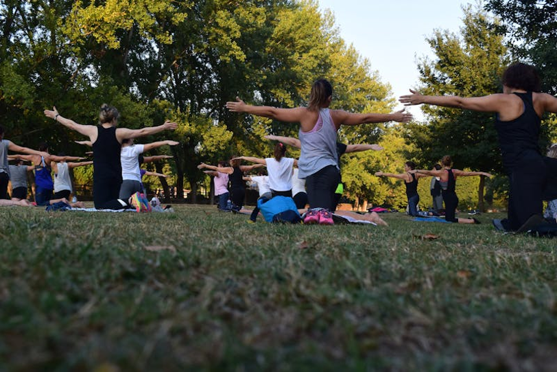 Yoga in the park