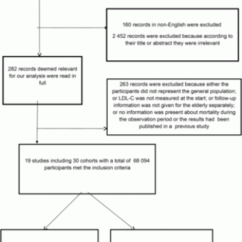 a flowchart depicting the rationale of the review